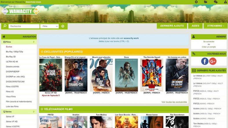 Wawacity  Film, serie, animes, ebook, logiciels..  TOP SITE STREAMING